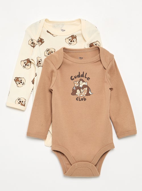 Lot de 2 bodies 'Disney' 'Tic et Tac' - Kiabi Lot de 2 bodies 'Disney' 'Tic et Tac' - Kiabi