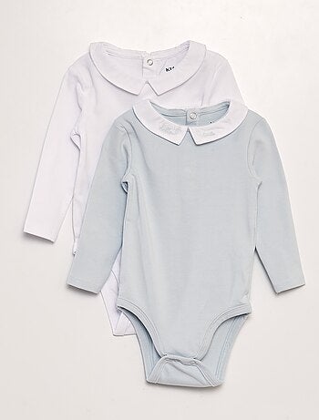 Lot de 2 bodies en coton stretch