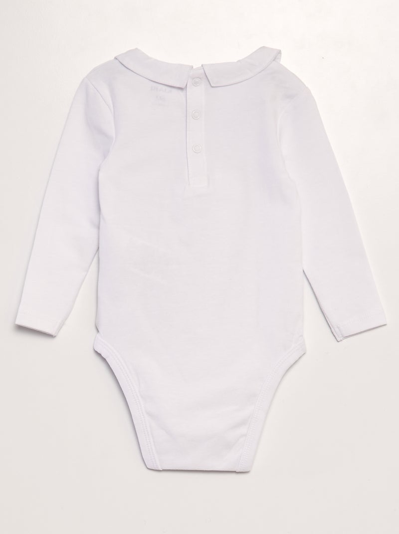 Lot de 2 bodies en coton stretch Bleu - Kiabi