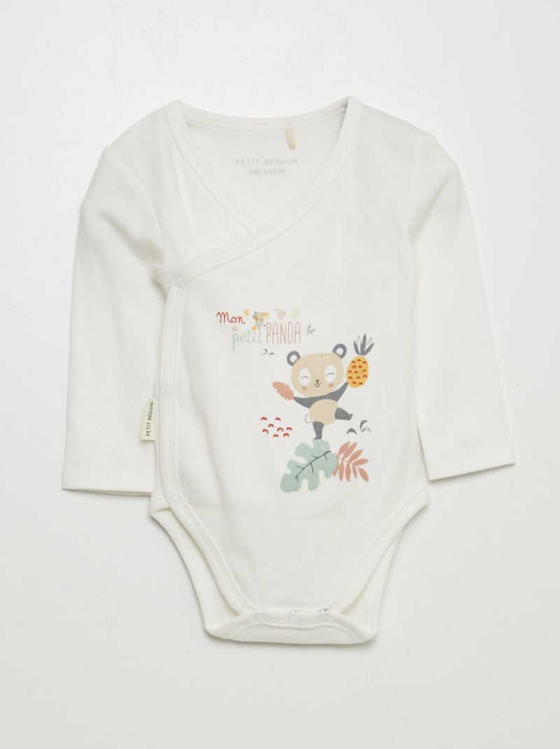 Lot de 2 bodies en jersey imprimé BEIGE - Kiabi