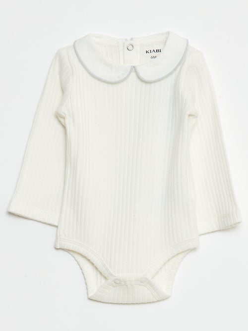 Lot de 2 bodies en maille côtelée - Kiabi
