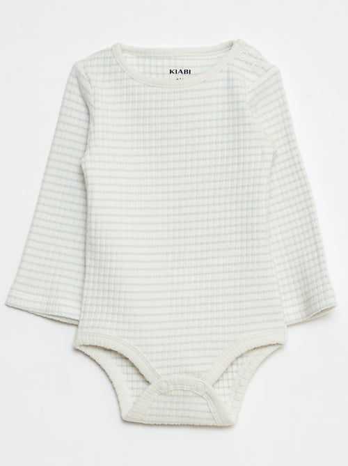 Lot de 2 bodies en maille côtelée - Kiabi