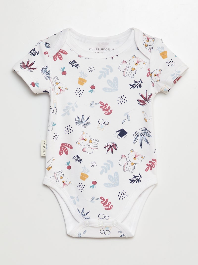 Lot de 2 bodies fantaisies Beige - Kiabi