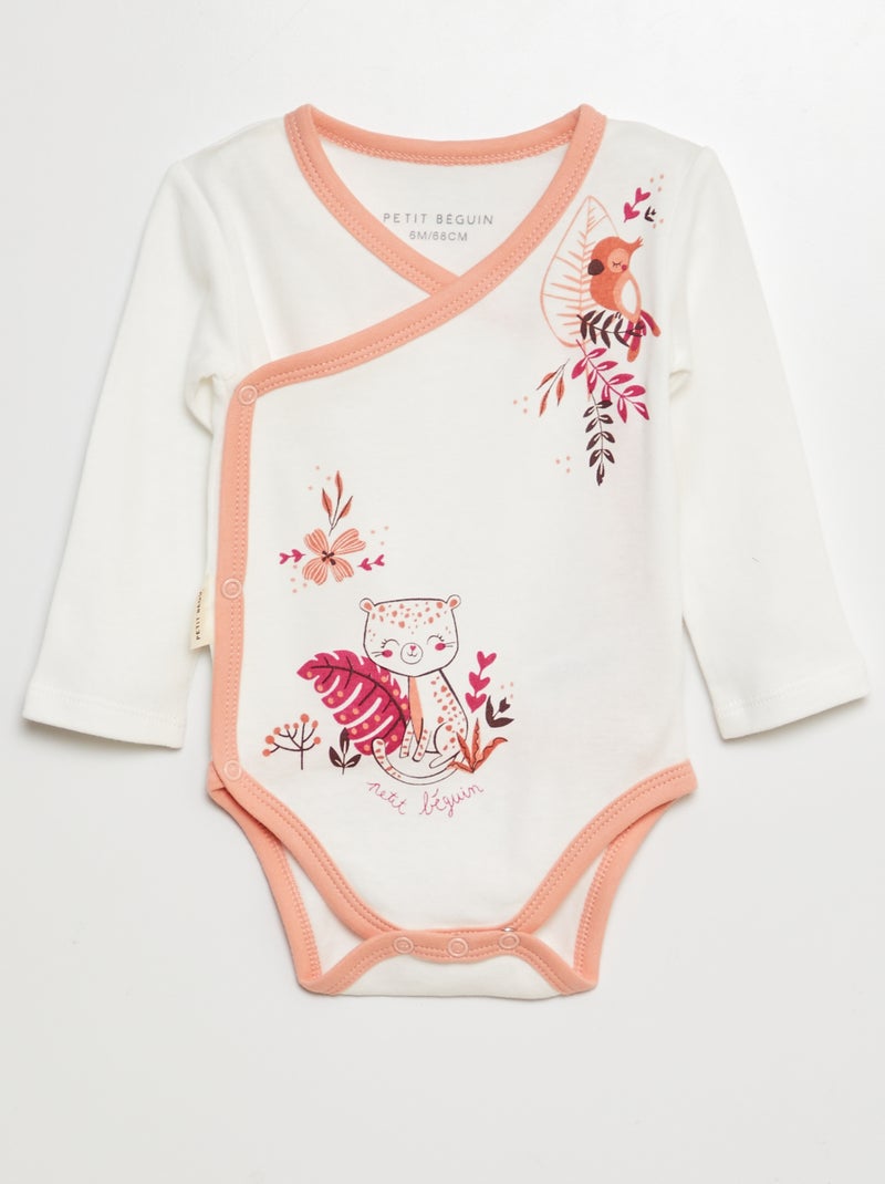 Lot de 2 bodies fantaisies ROSE - Kiabi