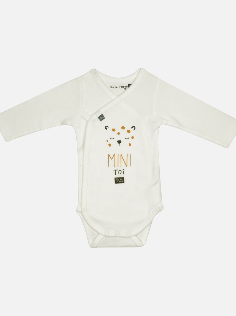 LOT DE 2 BODIES GUST OUVERTURE DEVANT NAISSANCE Beige - Kiabi