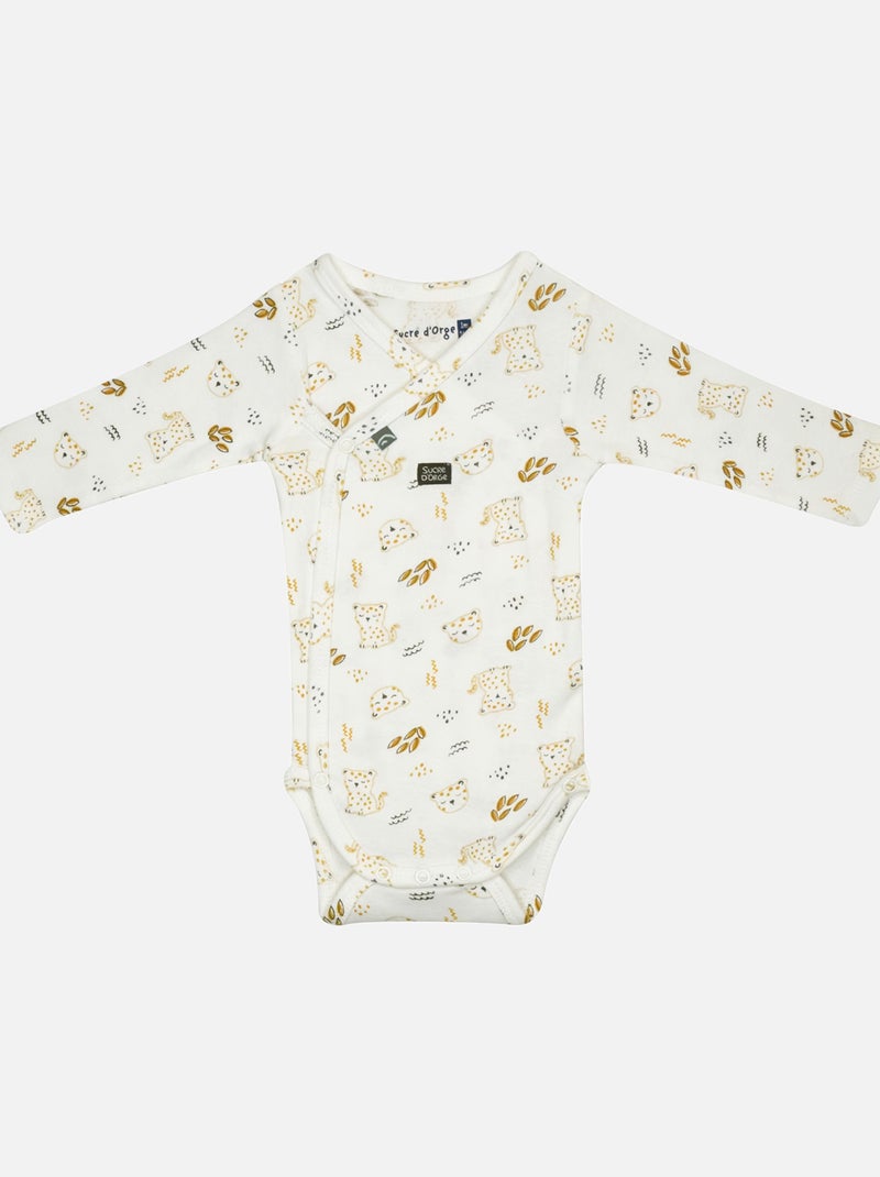 LOT DE 2 BODIES GUST OUVERTURE DEVANT NAISSANCE Beige - Kiabi