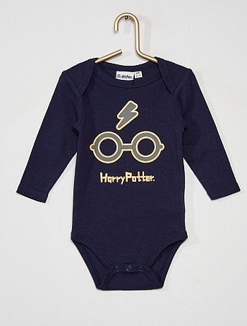 Lot De 2 Bodies Harry Potter Bebe Garcon Marine Gris Kiabi 10 00