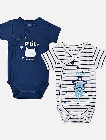 LOT DE 2 BODIES HELIAN OUVERTURE DEVANT NAISSANCE