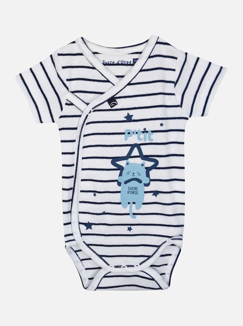 LOT DE 2 BODIES HELIAN OUVERTURE DEVANT NAISSANCE - Kiabi