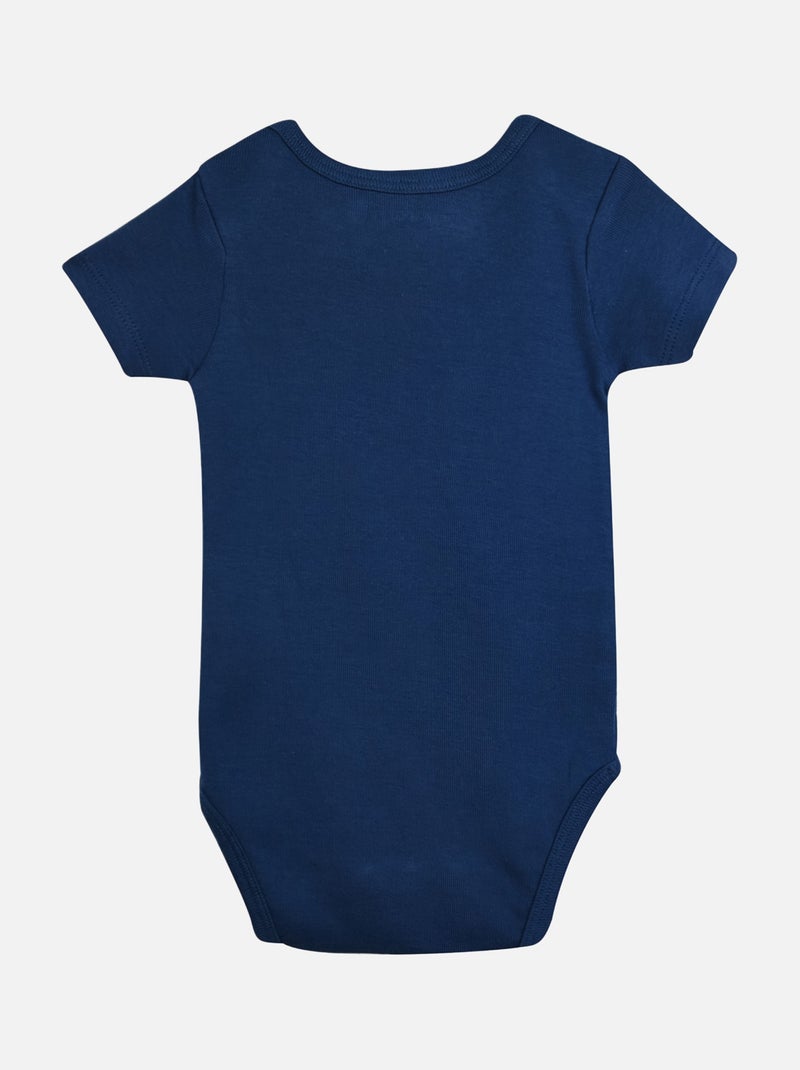 LOT DE 2 BODIES HELIAN OUVERTURE DEVANT NAISSANCE Bleu - Kiabi