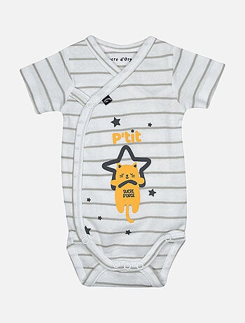 LOT DE 2 BODIES HERCULE OUVERTURE DEVANT NAISSANCE