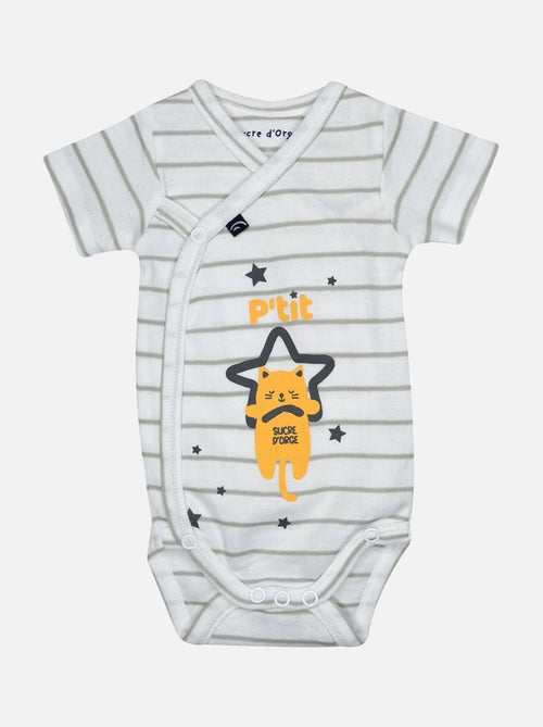LOT DE 2 BODIES HERCULE OUVERTURE DEVANT NAISSANCE - Kiabi