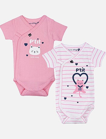 LOT DE 2 BODIES HOLLY OUVERTURE DEVANT NAISSANCE