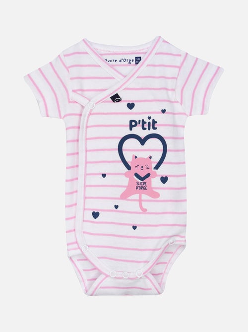 LOT DE 2 BODIES HOLLY OUVERTURE DEVANT NAISSANCE - Kiabi