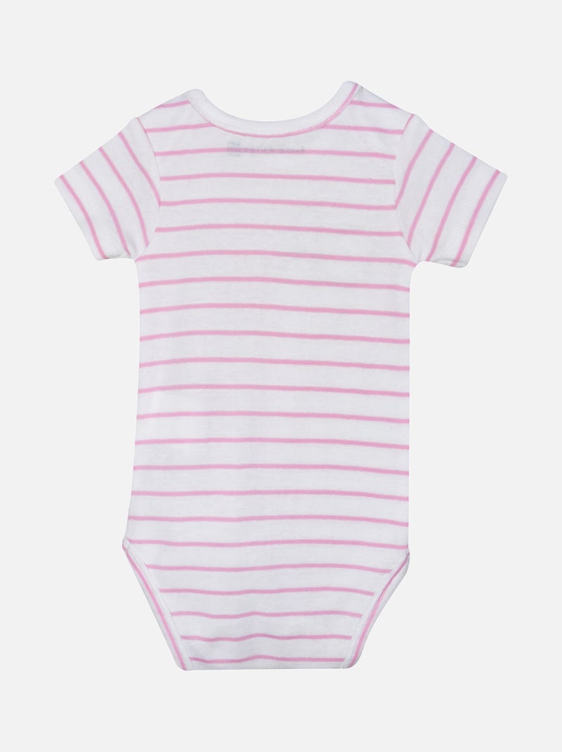 LOT DE 2 BODIES HOLLY OUVERTURE DEVANT NAISSANCE Rose - Kiabi
