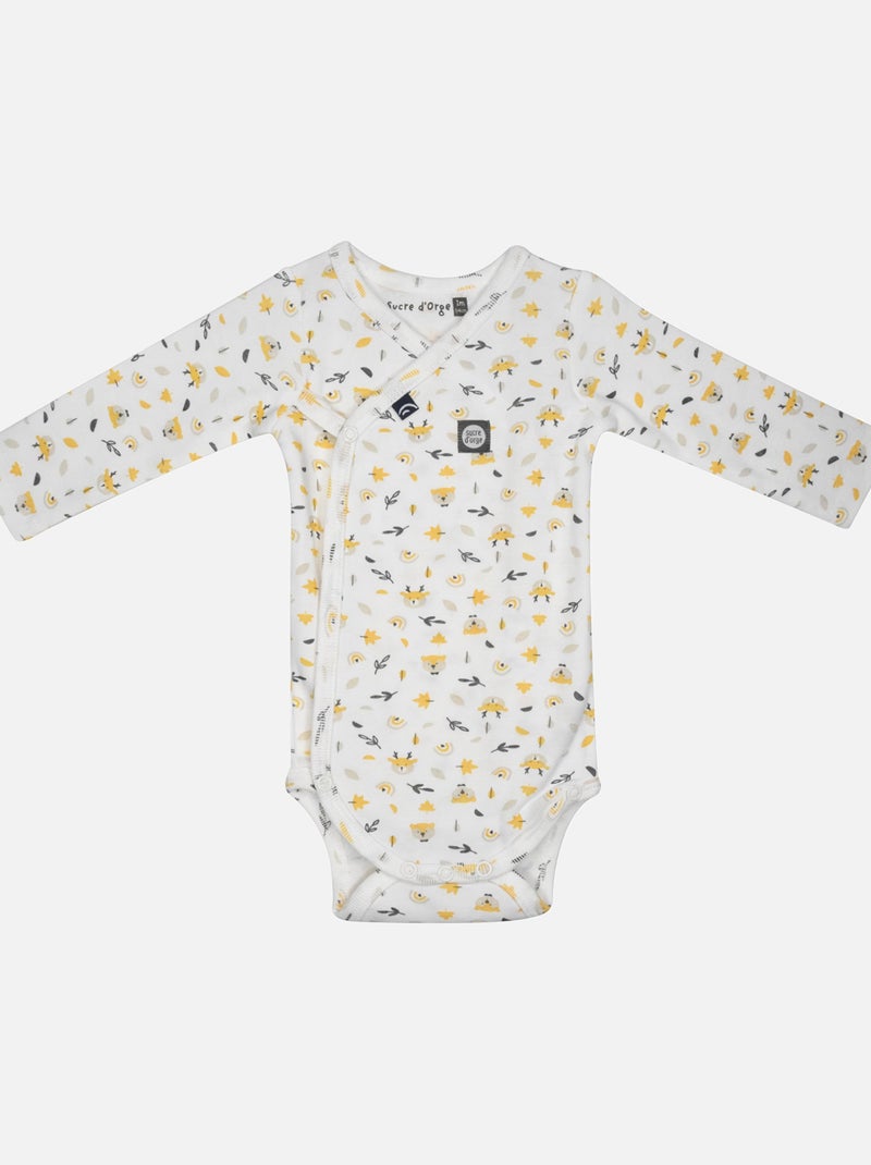 LOT DE 2 BODIES IRWAN OUVERTURE DEVANT NAISSANCE Jaune - Kiabi