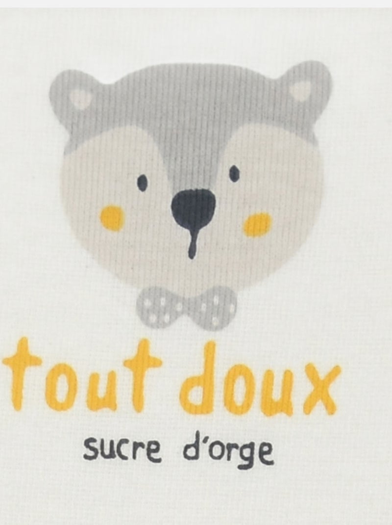 LOT DE 2 BODIES IRWAN OUVERTURE DEVANT NAISSANCE Jaune - Kiabi