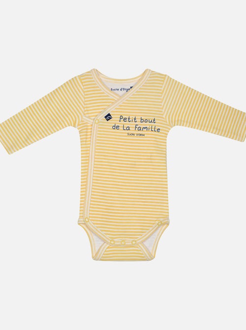 LOT DE 2 BODIES JASPER MANCHES LONGUES NAISSANCE - Kiabi