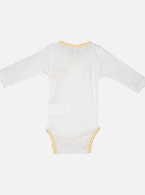 LOT DE 2 BODIES JASPER MANCHES LONGUES NAISSANCE - Kiabi