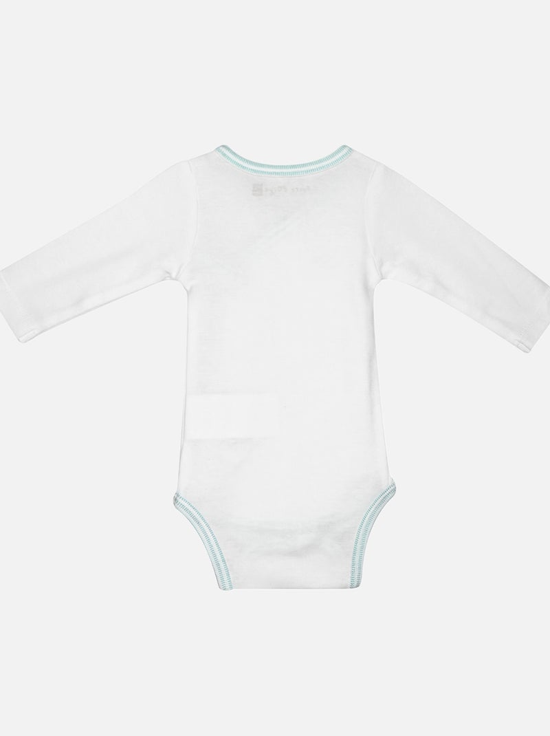 LOT DE 2 BODIES JEF MANCHES LONGUES NAISSANCE Bleu - Kiabi