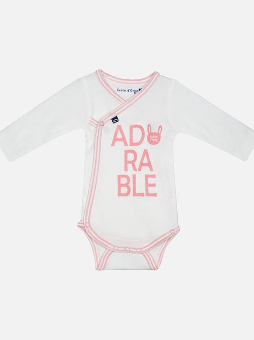 LOT DE 2 BODIES JOLINE MANCHES LONGUES NAISSANCE - Kiabi