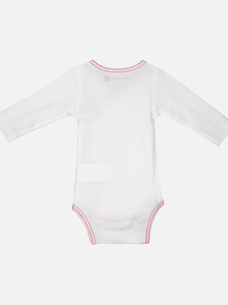 LOT DE 2 BODIES JOLINE MANCHES LONGUES NAISSANCE Rose - Kiabi