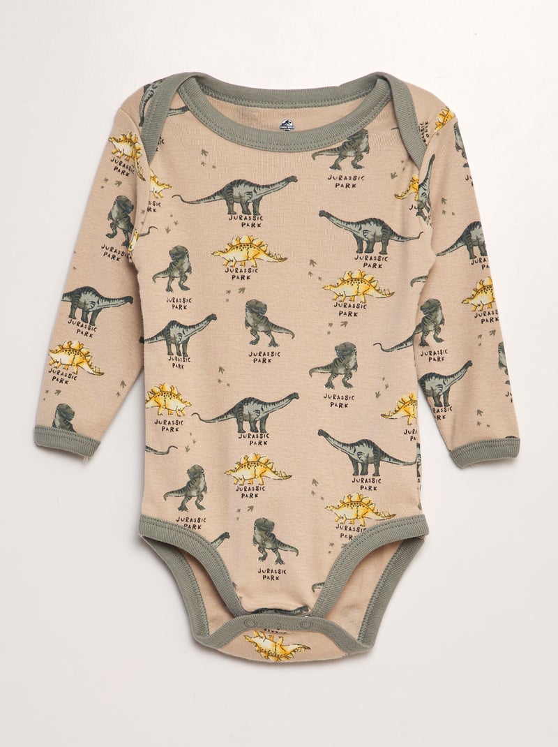 Lot de 2 bodies 'Jurassic Park' Kaki - Kiabi