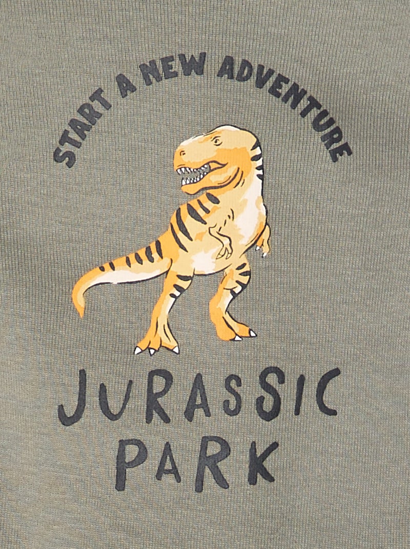Lot de 2 bodies 'Jurassic Park' Kaki - Kiabi