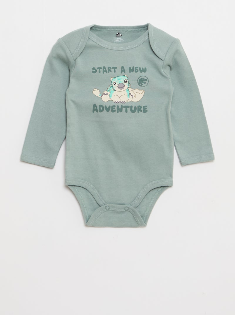 Lot de 2 bodies 'Jurassic Park' Vert - Kiabi
