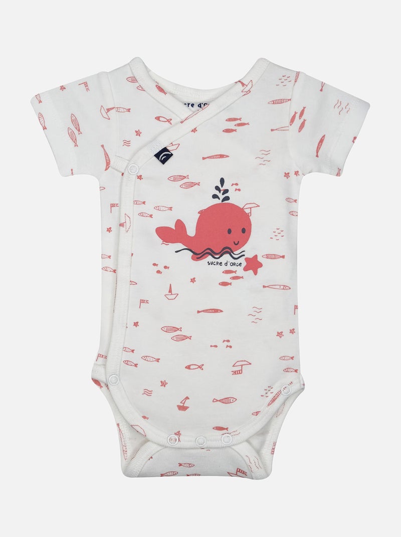 LOT DE 2 BODIES LAHINA OUVERTURE DEVANT NAISSANCE Rose - Kiabi