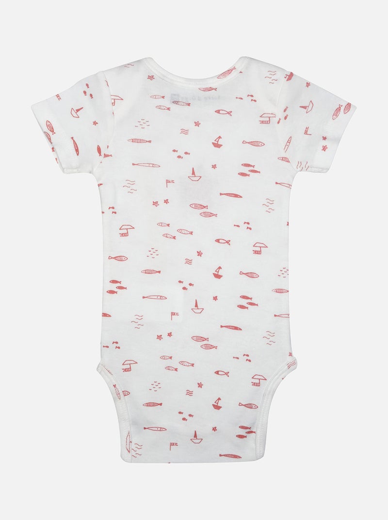 LOT DE 2 BODIES LAHINA OUVERTURE DEVANT NAISSANCE Rose - Kiabi
