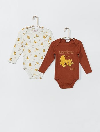 Lot De 2 Bodies Le Roi Lion Bebe Garcon Kiabi 10 00
