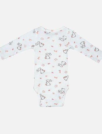 LOT DE 2 BODIES LOMAN MANCHES LONGUES BEBE