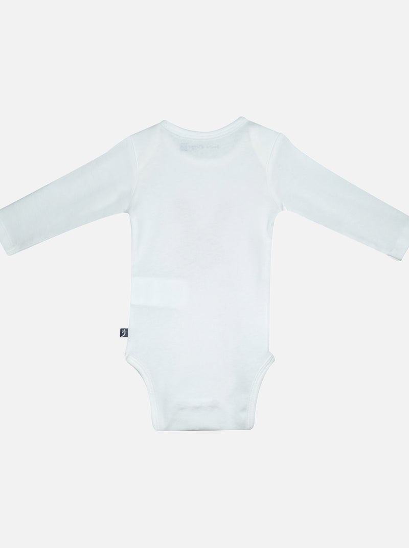 LOT DE 2 BODIES LOMAN MANCHES LONGUES BEBE Beige - Kiabi
