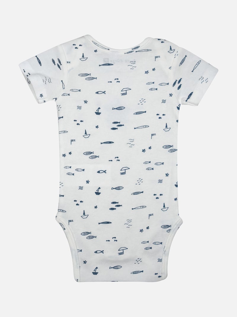 LOT DE 2 BODIES LORCA OUVERTURE DEVANT NAISSANCE Bleu - Kiabi