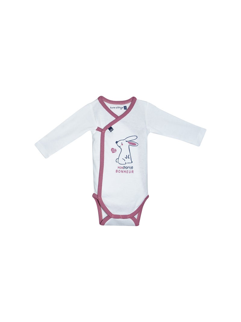 LOT DE 2 BODIES MALORY OUVERTURE DEVANT Violet - Kiabi