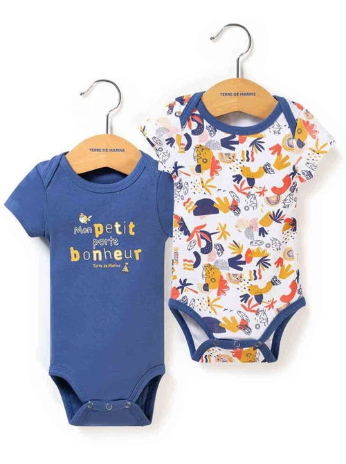 Lot de 2 bodies manches courtes - Terre de Marins - Kiabi