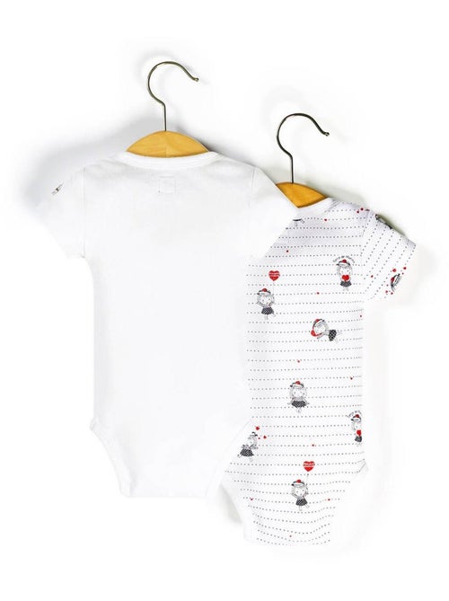 Lot de 2 bodies manches courtes - Terre de Marins - Kiabi