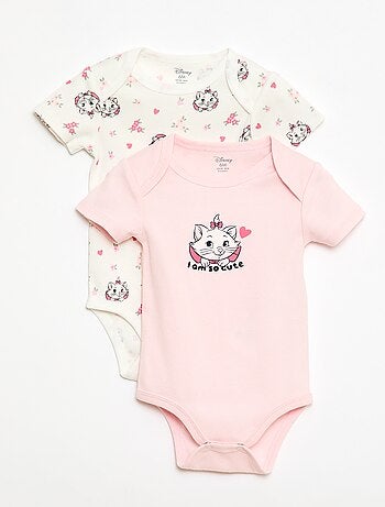 Lot de 2 bodies manches courtes 'Disney' 'Marie'