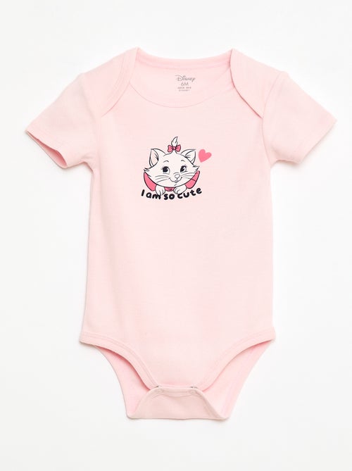 Lot de 2 bodies manches courtes 'Disney' 'Marie' - Kiabi