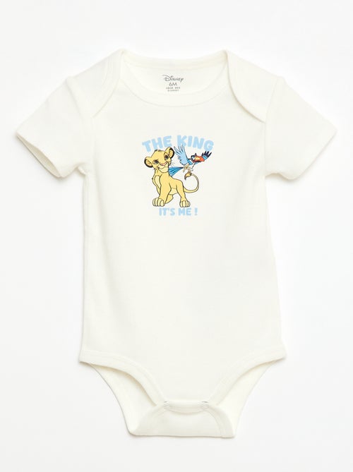 Lot de 2 bodies manches courtes 'Disney' 'Simba' - Kiabi