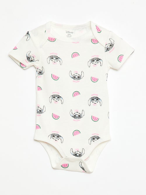 Lot de 2 bodies manches courtes 'Disney' 'Stitch' - Kiabi