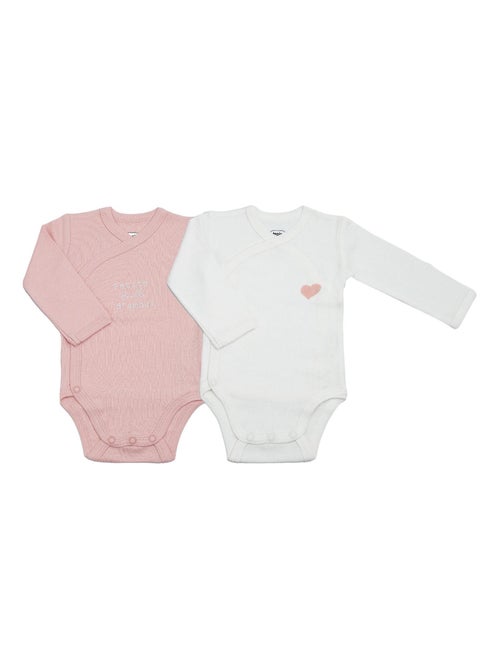 Lot De 2 Bodies Manches Longues - Kiabi