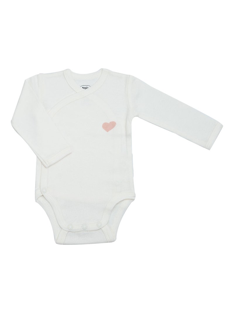 Lot De 2 Bodies Manches Longues Rose - Kiabi