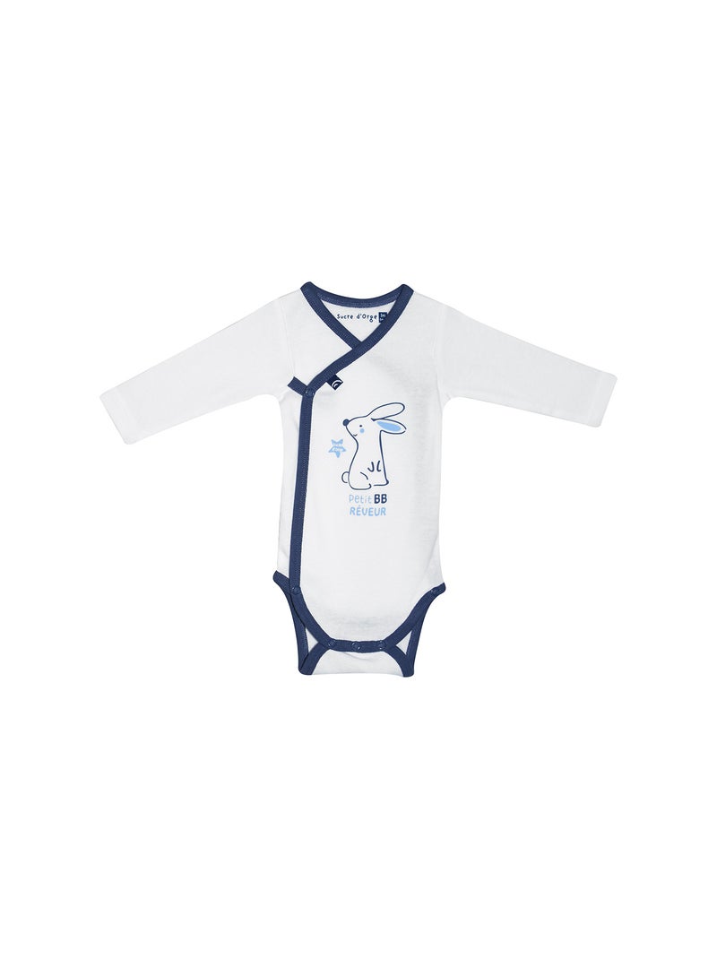 LOT DE 2 BODIES MASSIMO OUVERTURE DEVANT Bleu - Kiabi