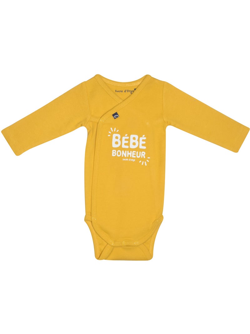 LOT DE 2 BODIES MAURADE OUVERTURE DEVANT Jaune - Kiabi
