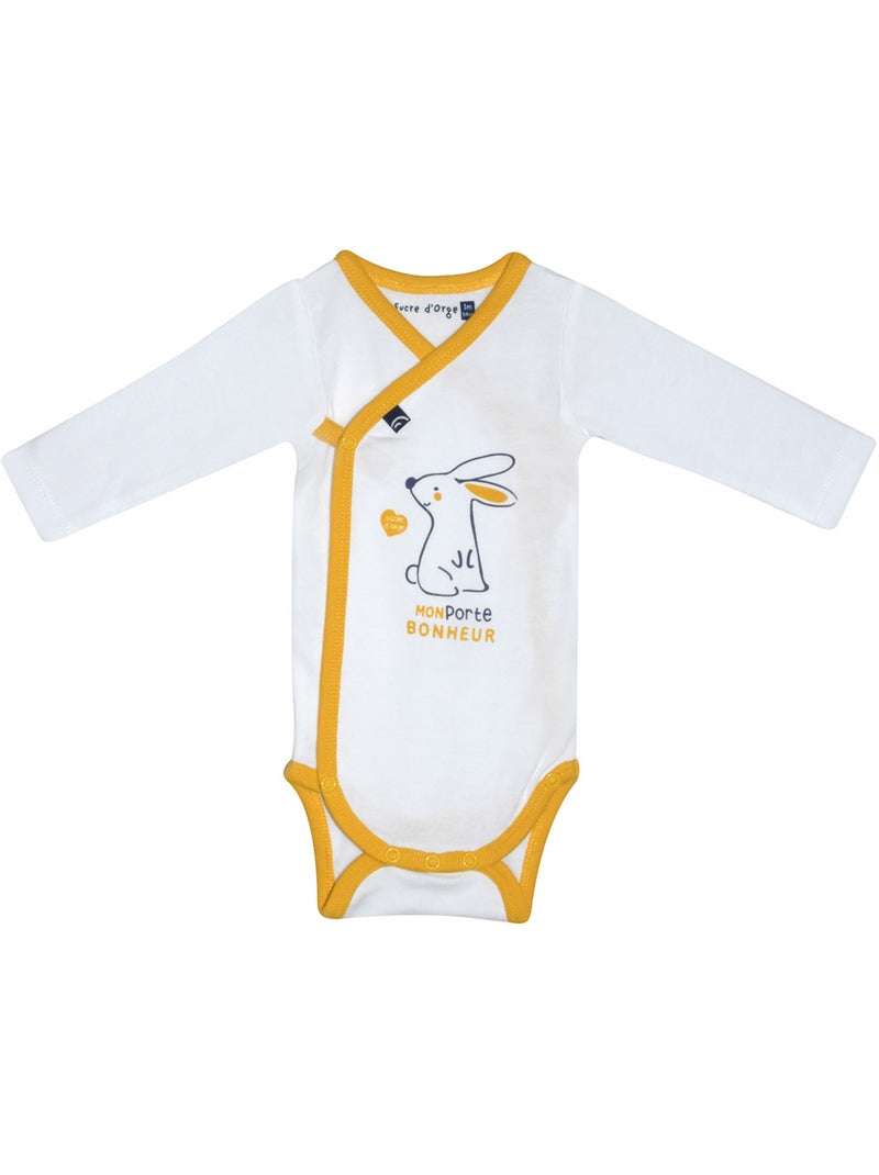 LOT DE 2 BODIES MAURADE OUVERTURE DEVANT Jaune - Kiabi