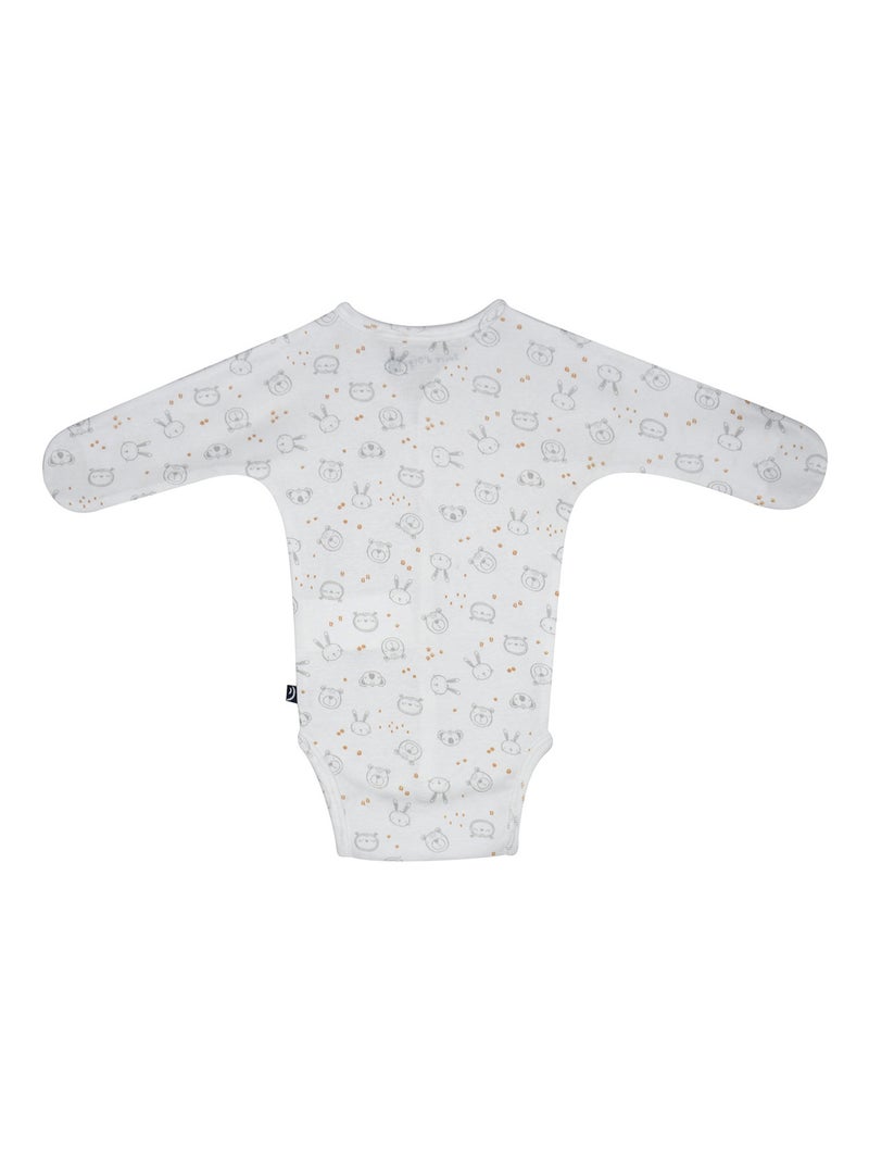 LOT DE 2 BODIES NICKSON OUVERTURE DEVANT NAISSANCE Beige - Kiabi