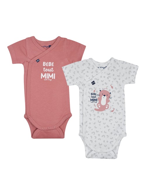 LOT DE 2 BODIES OCEANE OUVERTURE DEVANT - Kiabi