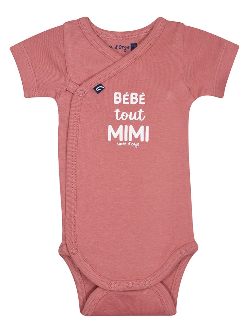 LOT DE 2 BODIES OCEANE OUVERTURE DEVANT Rose - Kiabi
